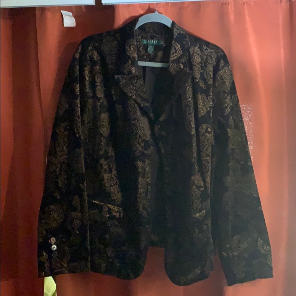 Black velvet Ralph Lauren jacket 22W
